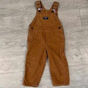 OshKosh B'gosh Tan Corduroy Overalls